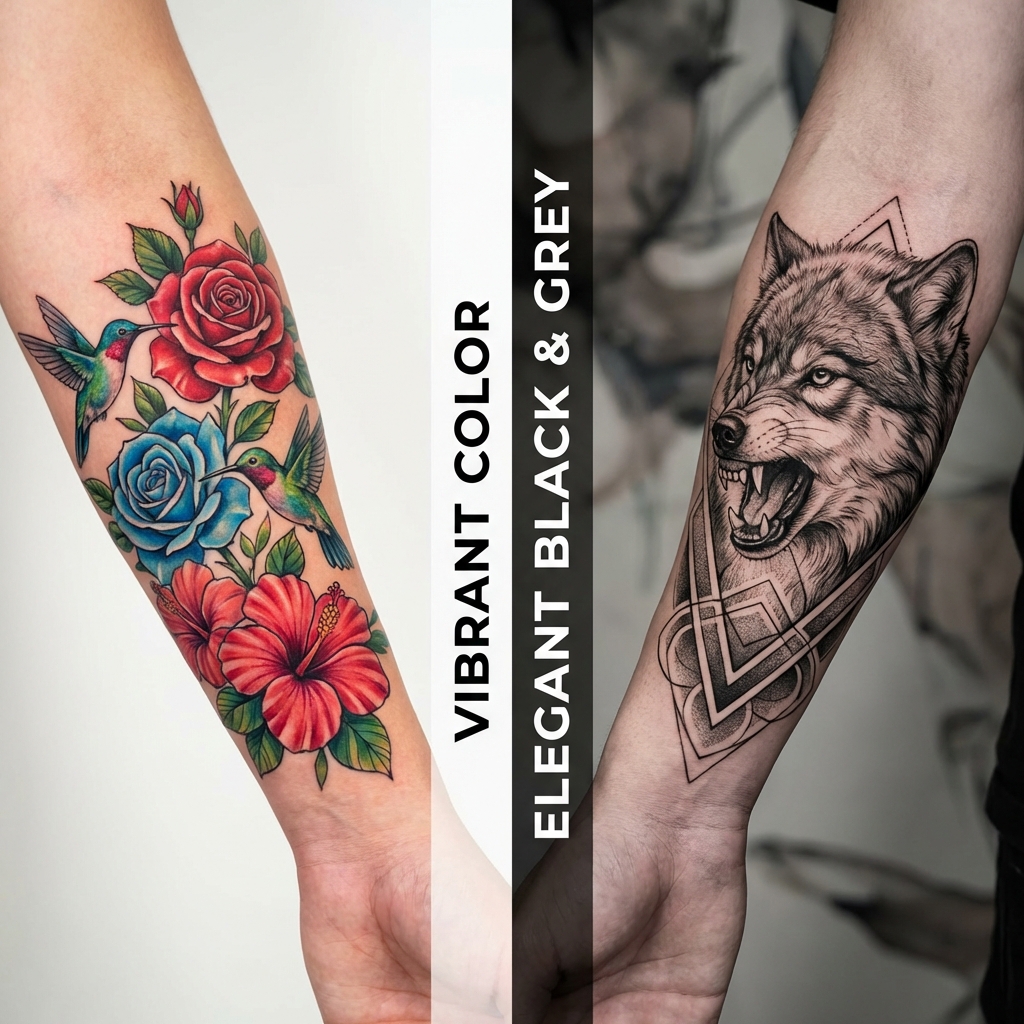 Color vs Black & Grey Tattoos